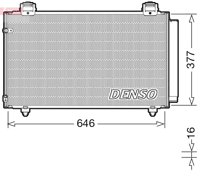 Condenser, air conditioning DCN50043
