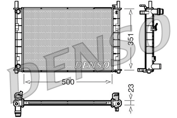 Radiator, engine cooling DRM10046