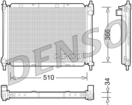 Radiator, engine cooling DRM46037