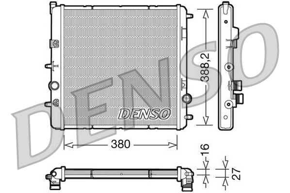 Radiator, engine cooling DRM07003