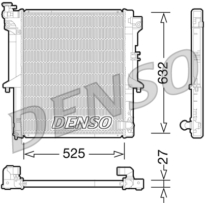 Radiator, engine cooling DRM45034