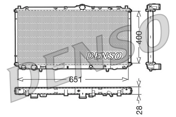 Radiator, engine cooling DRM33060