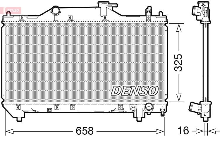 Radiator, engine cooling DRM50131