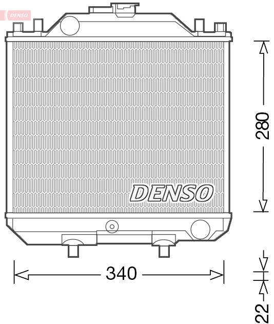 DENSO DRM99011 Radiator, engine cooling