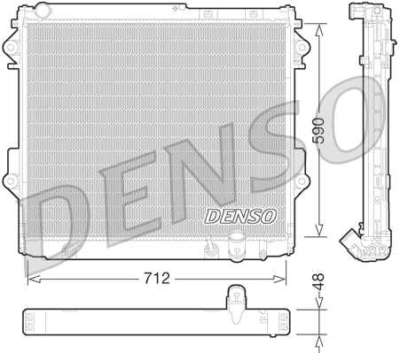 Radiator, engine cooling DRM50075