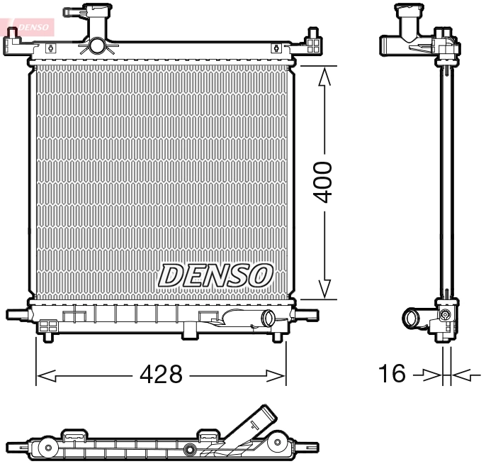 Radiator, engine cooling DRM46072