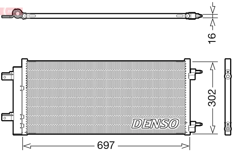 Condenser, air conditioning DCN20044