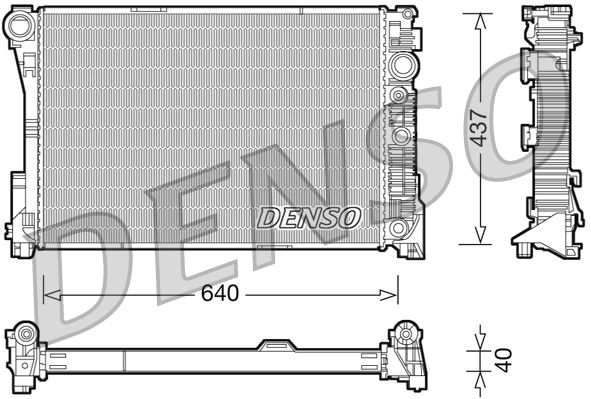 Radiator, engine cooling DRM17046