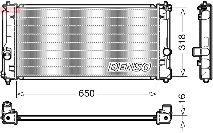 Radiator, engine cooling DRM50081