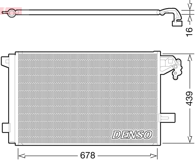 Condenser, air conditioning DCN32063