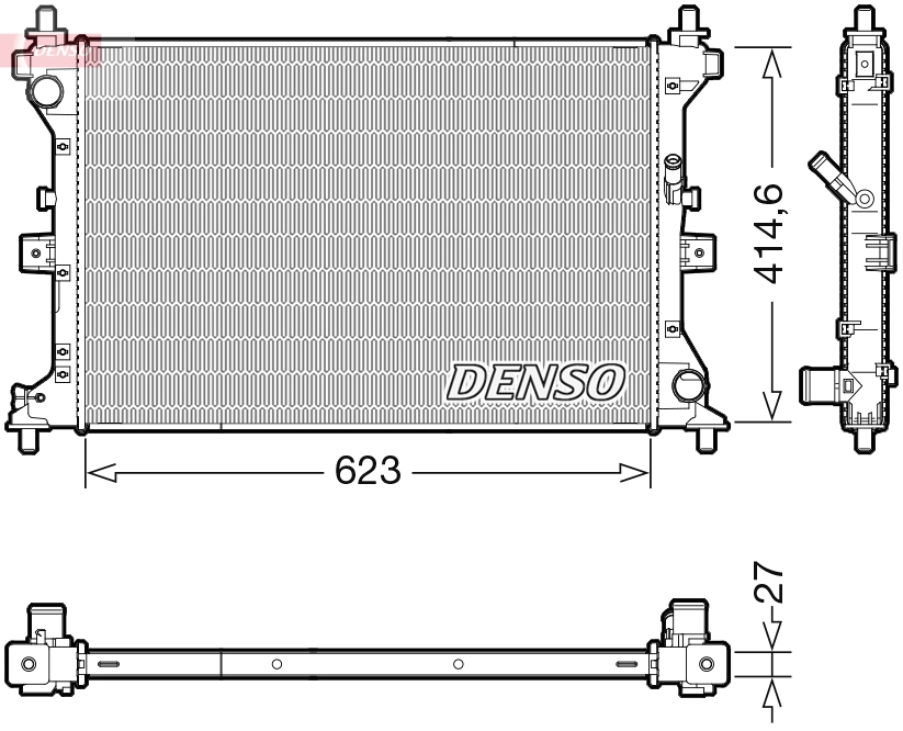 Radiator, engine cooling DRM47039