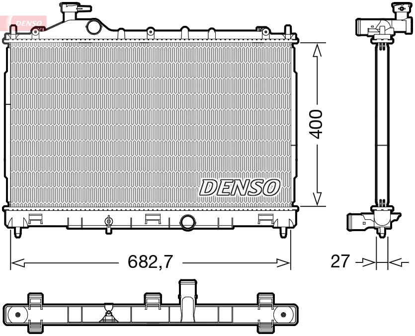 Radiator, engine cooling DRM45058