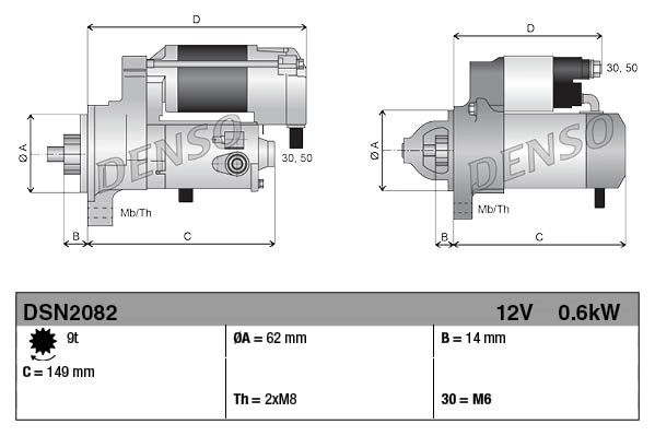DENSO DSN2082 Starter
