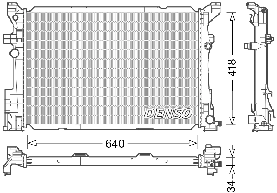 Radiator, engine cooling DRM17054
