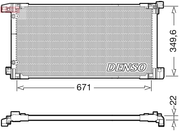 Condenser, air conditioning DCN50114