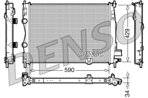 Radiator, engine cooling DRM46018
