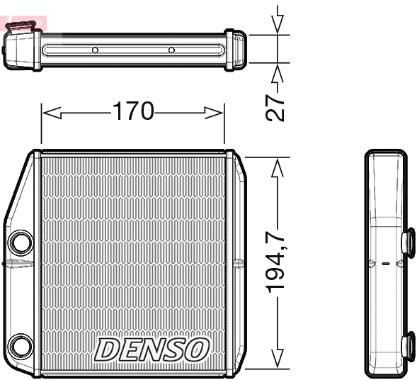 Heat Exchanger, interior heating DRR09101