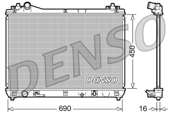Radiator, engine cooling DRM47017
