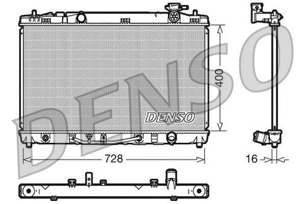 Radiator, engine cooling DRM50041
