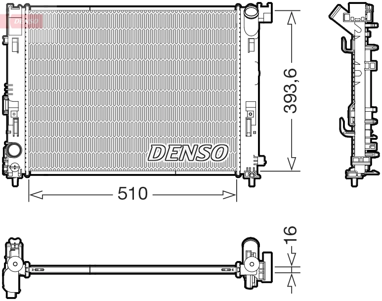 Radiator, engine cooling DRM46103
