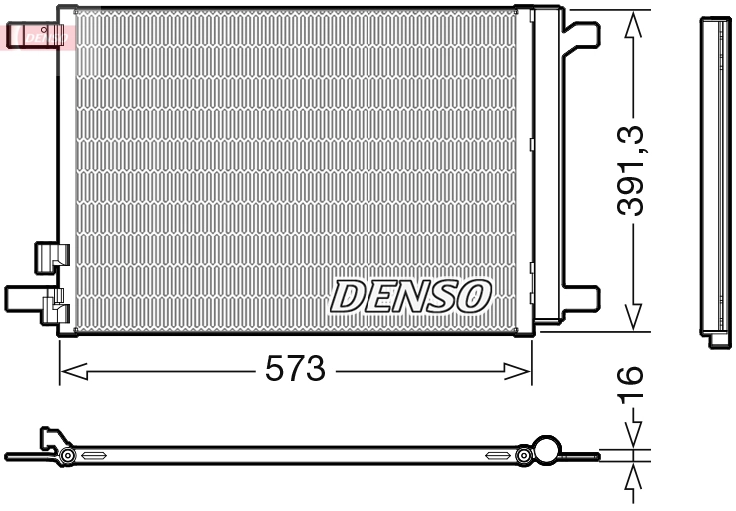 Condenser, air conditioning DCN32066