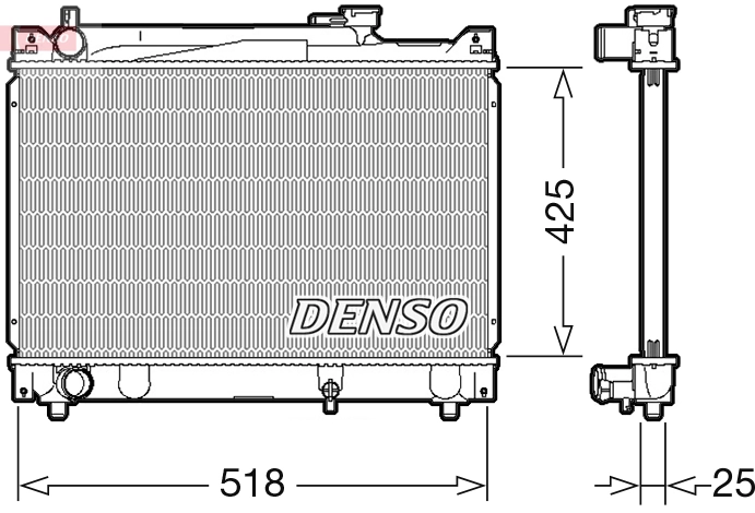 Radiator, engine cooling DRM47030