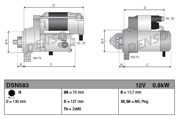 DENSO DSN583 Starter