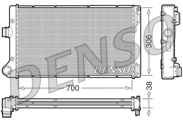 Radiator, engine cooling DRM09099