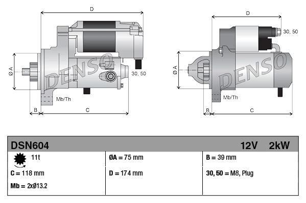DENSO DSN604 Starter