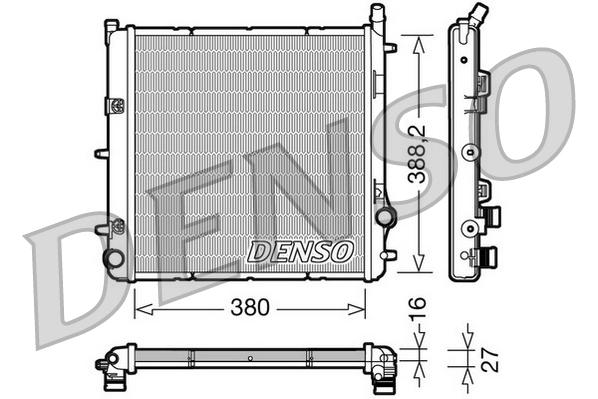 Radiator, engine cooling DRM21005