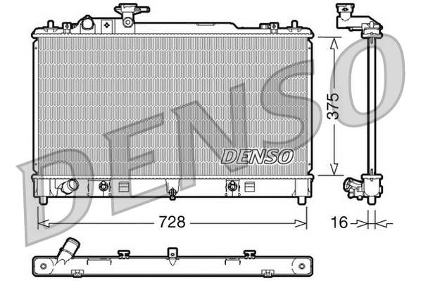 Radiator, engine cooling DRM44021