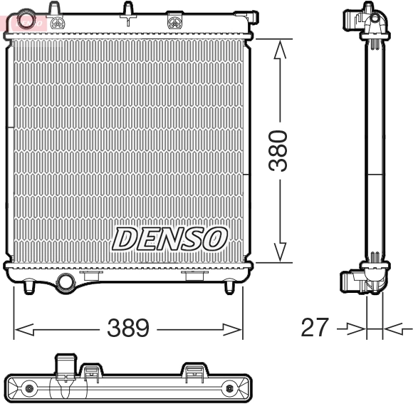 Radiator, engine cooling DRM21108