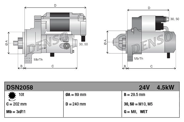 DENSO DSN2058 Starter