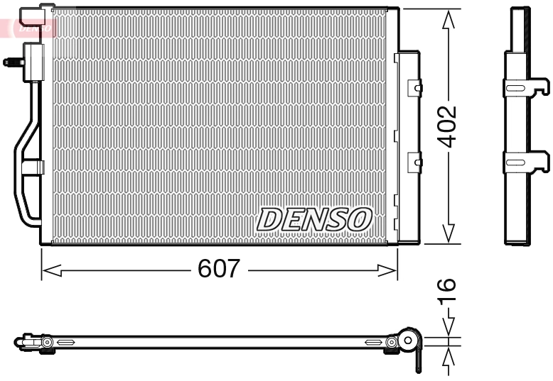 Condenser, air conditioning DCN15008