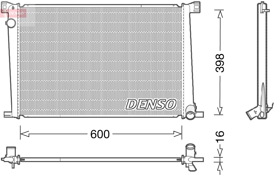 Radiator, engine cooling DRM05007