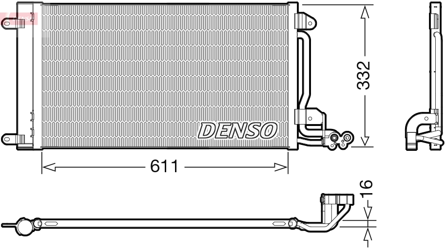 Condenser, air conditioning DCN02034