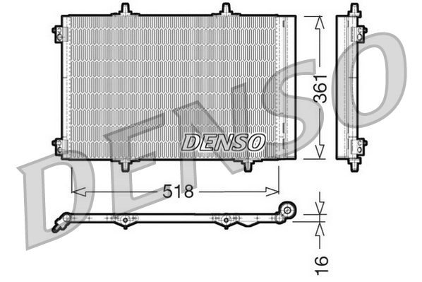 Condenser, air conditioning DCN07013