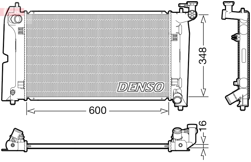 Radiator, engine cooling DRM50110