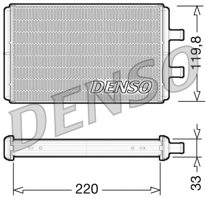 Heat Exchanger, interior heating DRR12007