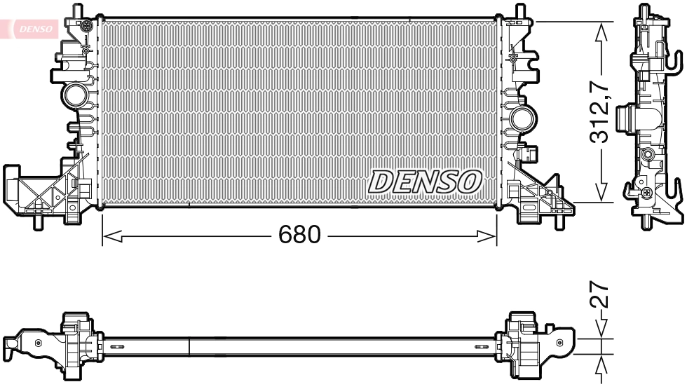Radiator, engine cooling DRM20118