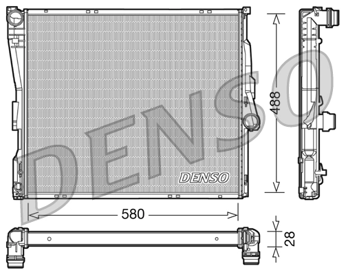 Radiator, engine cooling DRM05090
