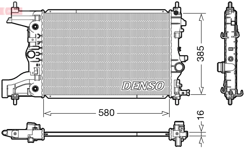 Radiator, engine cooling DRM20005
