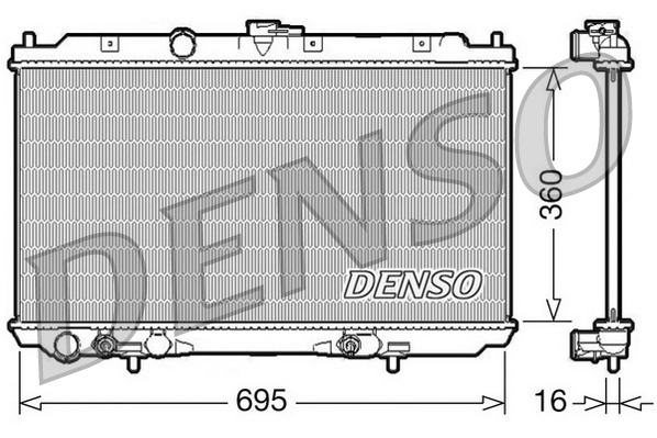 Radiator, engine cooling DRM46028