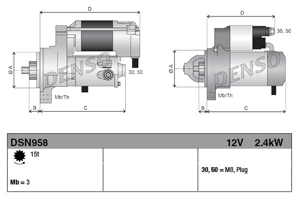 DENSO DSN958 Starter