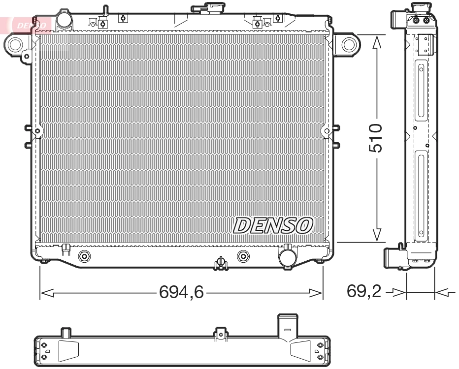 Radiator, engine cooling DRM50148