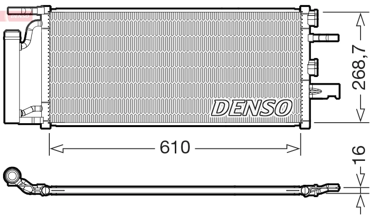 Condenser, air conditioning DCN05036