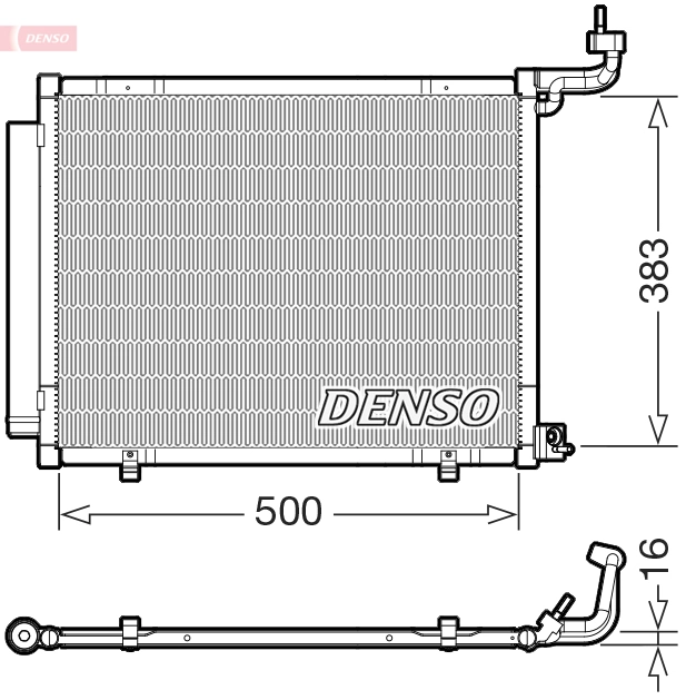 Condenser, air conditioning DCN10058