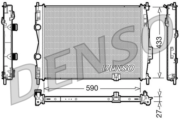 Radiator, engine cooling DRM46019
