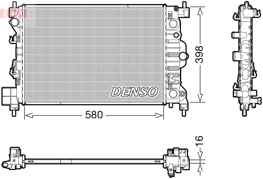 Radiator, engine cooling DRM20117