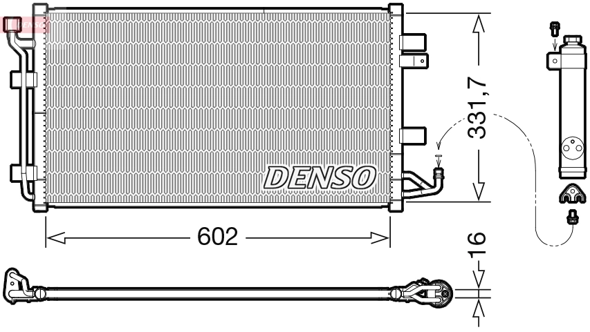 Condenser, air conditioning DCN46035